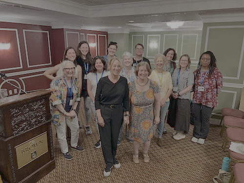 Group of Spalding students at The Brown Hotel